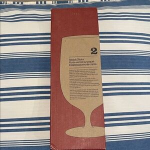 Crate&Barrel Burgundy Steady Sticks Wine Holder Set of 2